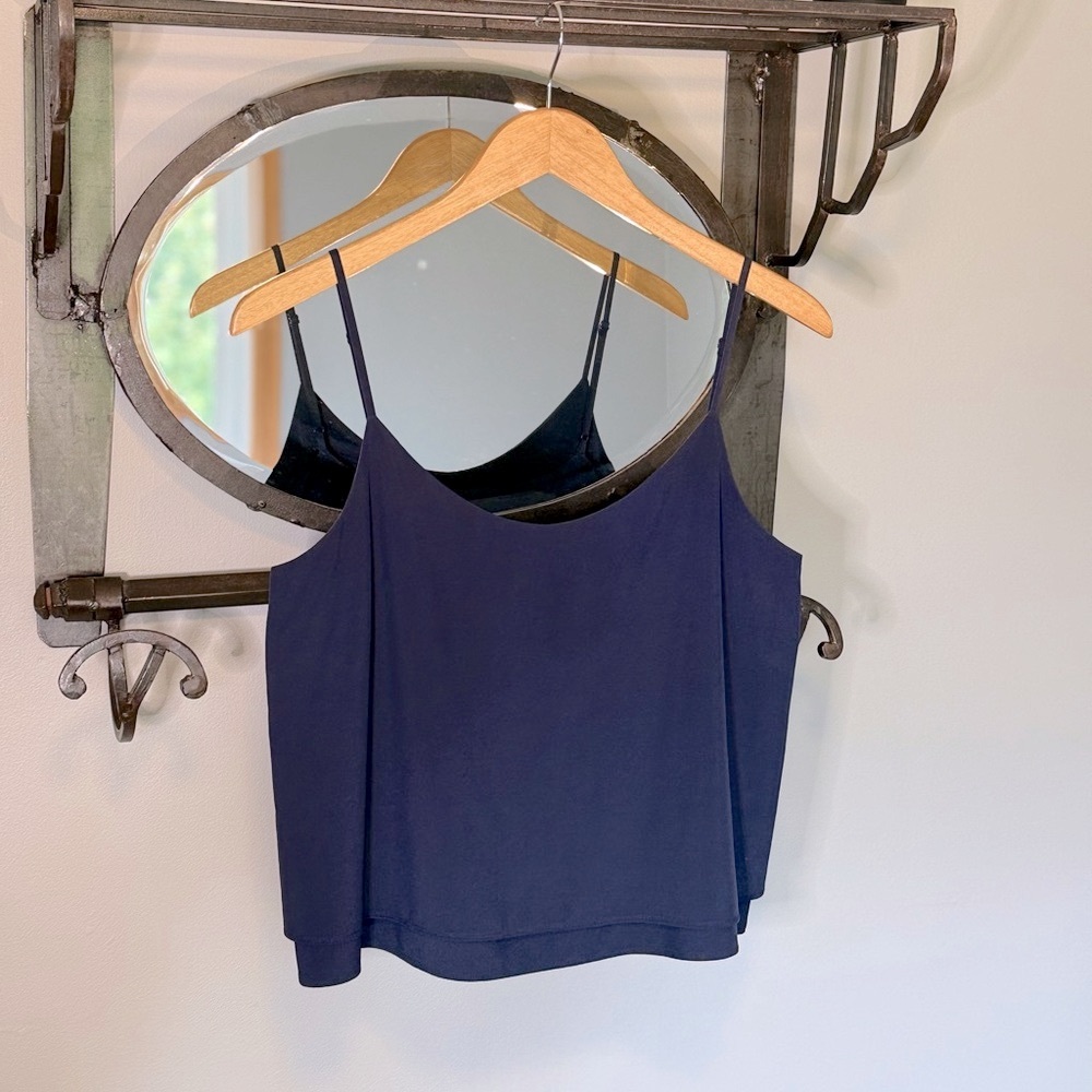 Athleta Navy Blue Cropped Camisole